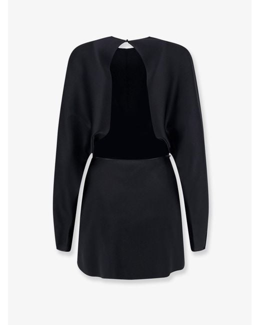 Saint Laurent Blue Long Sleeve Dress