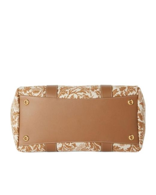 Loro Piana Brown Loom L32 Handbag