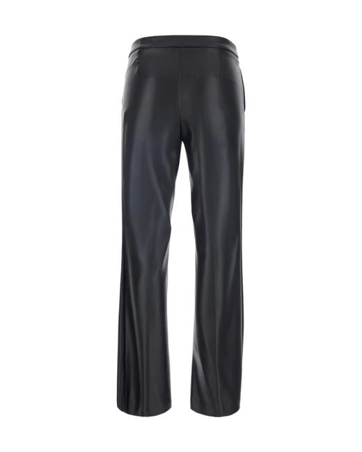 Jucca Gray High-Waist Straight Pants