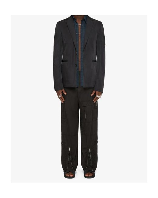 Givenchy Black Single-Breasted Long-Sleeved Jacket for men
