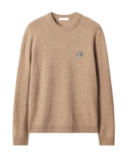 Maison Kitsuné Natural Long-Sleeved Sweater for men