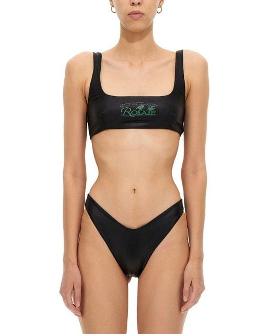 ROTATE BIRGER CHRISTENSEN Black Logo Bikini