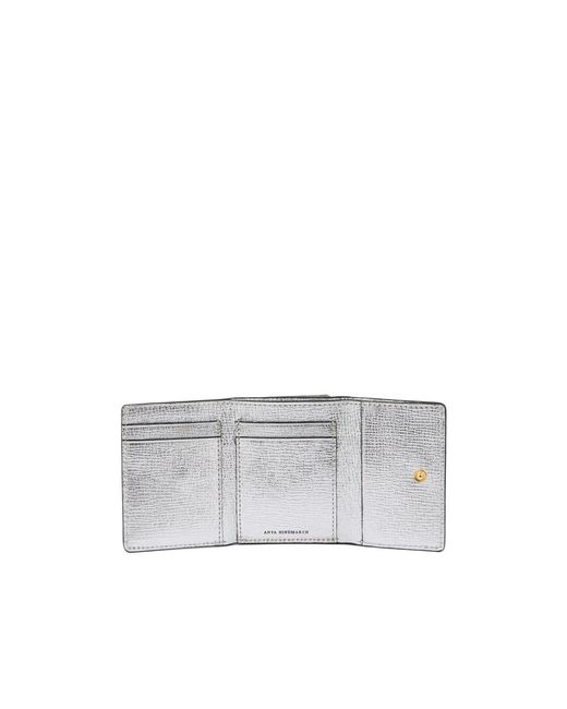 Anya Hindmarch White Eyes Leather Wallet