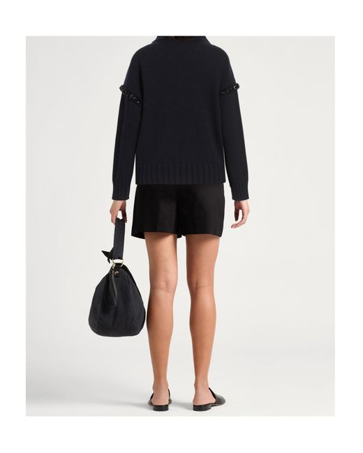 Max Mara Blue Polo Neck