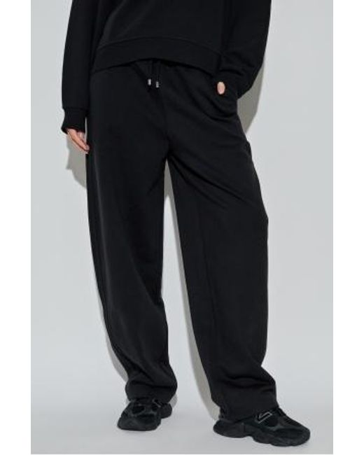 Sportmax Black Lord Drawstring Tapered Sweatpants
