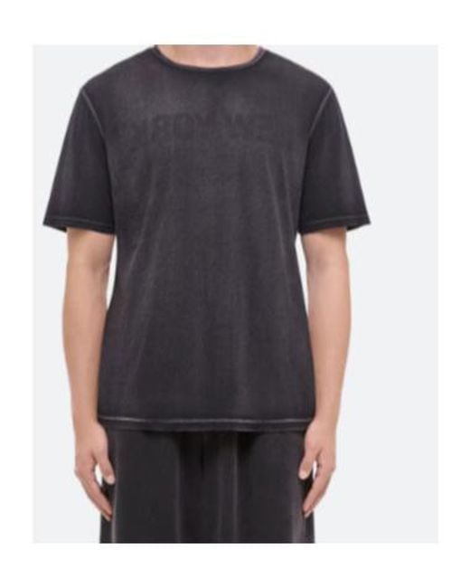 Helmut Lang Black Garment-Dyed New York T-Shirt for men