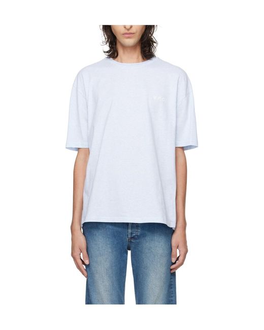 A.P.C. White Ava Cotton T-Shirt for men