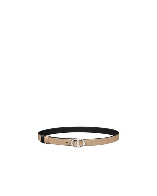 Dior White 30 Montaigne Reversible Belt