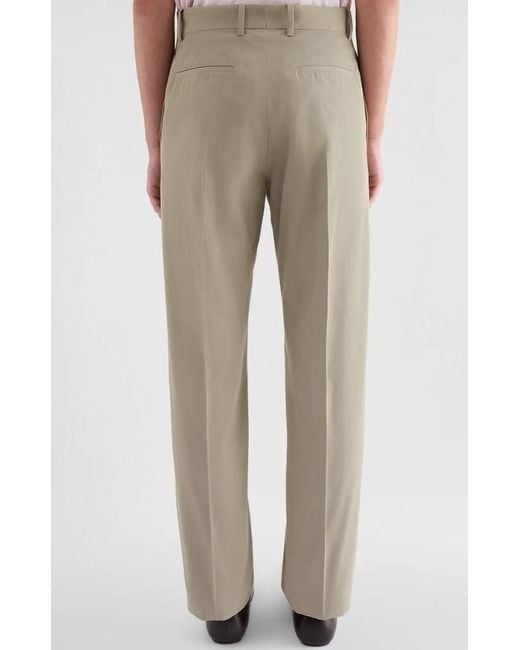 Jil Sander Gray Cotton Drill Trousers for men