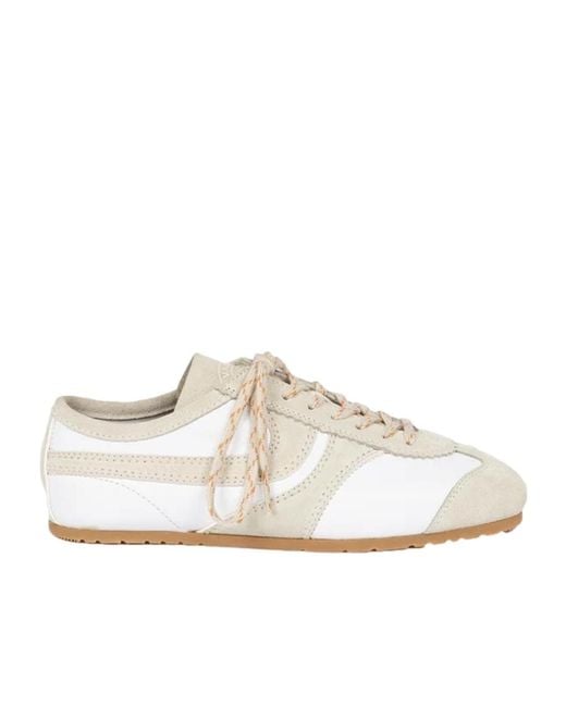 Dries Van Noten White Low-Top Lace-Up Sneakers