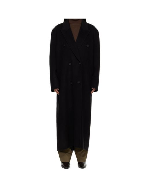 Frankie Shop Black Gaia Double Breasted Coat