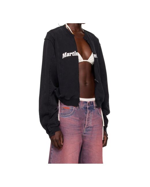 Martine Rose Multicolor Shrunken Zip Up Crew Jacket