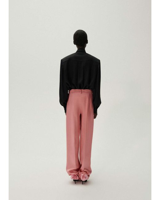 Magda Butrym Pink Belt-Loop Casual Pants