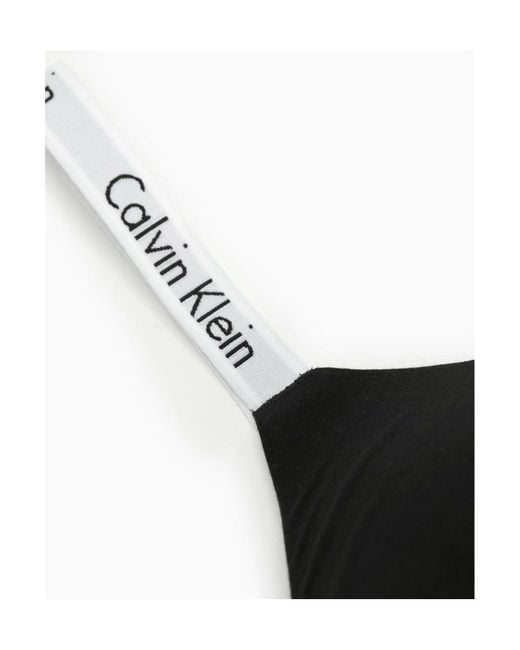 Calvin Klein Black Cotton Light-Lined Bra