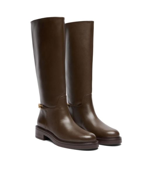 Stuart Weitzman Brown Soluxe Celia Boot