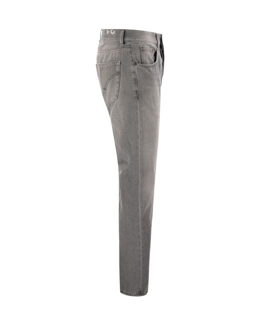 Dondup Gray Jeans With Belt Loops for men