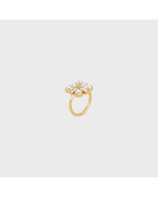 Céline Metallic Daisy Ring