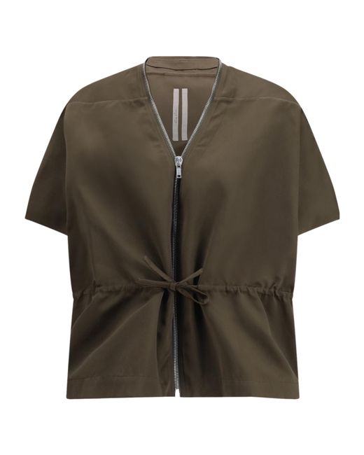 Rick Owens Green Sail Zipped Jacket