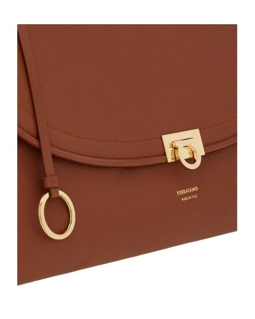 Ferragamo Brown Ferragamo Sofia 2026 Shoulder Bag (L)