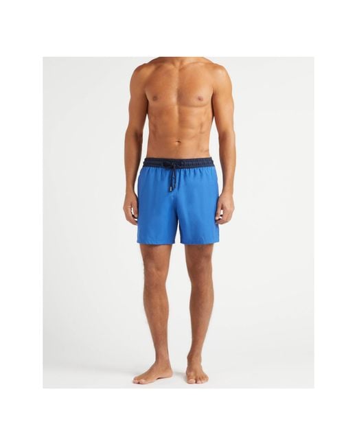 Vilebrequin Blue Merinos Wool Swim Trunks for men