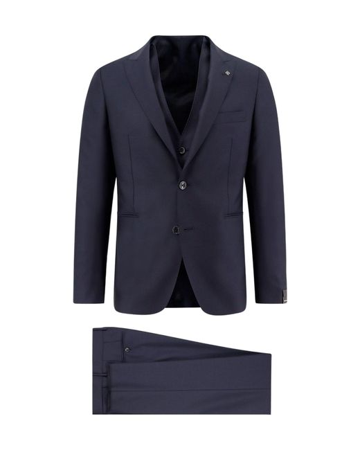 Tagliatore Blue Single-Breasted Tailored Suit for men