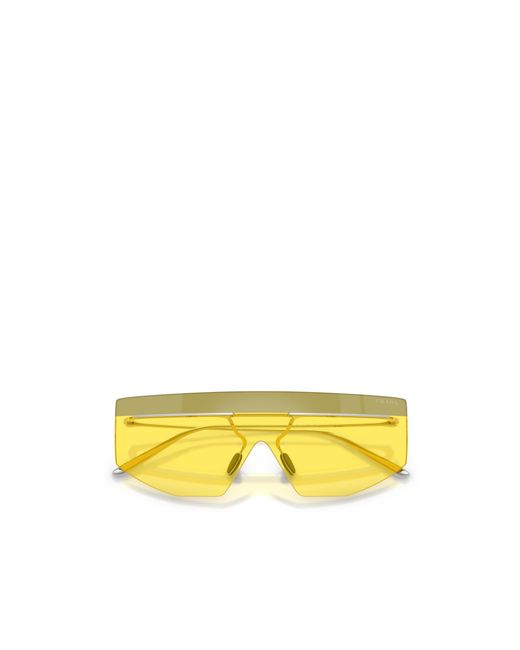 Prada Yellow Eyewear Aviator Sunglasses for men