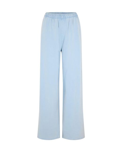 Acne Blue Elastic Waist Track Pants