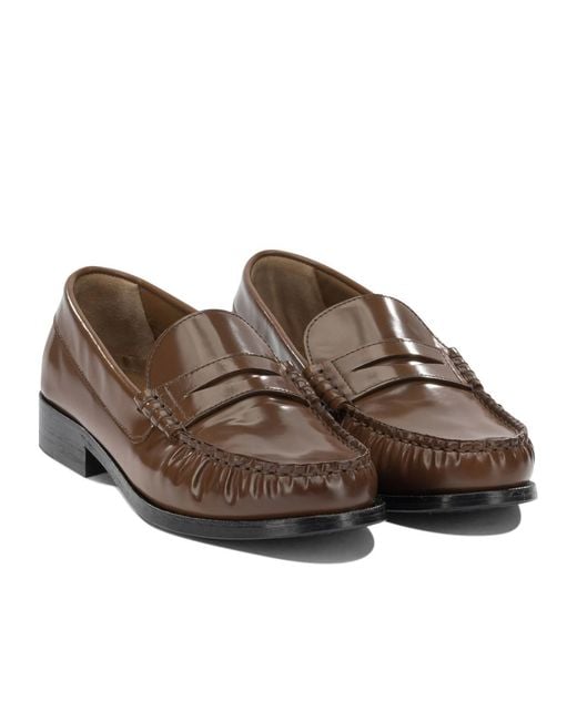 Alohas Brown Round-Toe Loafers