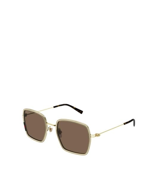 Gucci Brown Eyewear Gg1848S Square Sunglasses