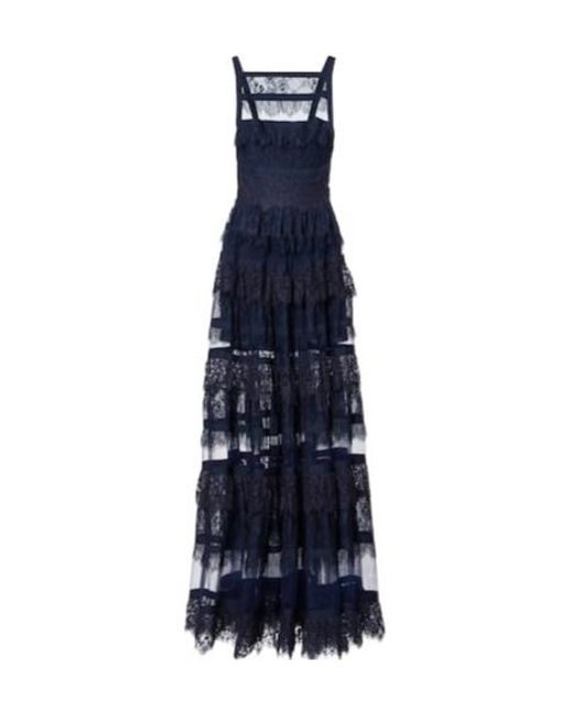 Elie Saab Blue Lace Gown