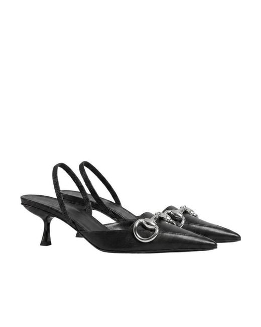 Gucci Black Boulevard Slingback Pump