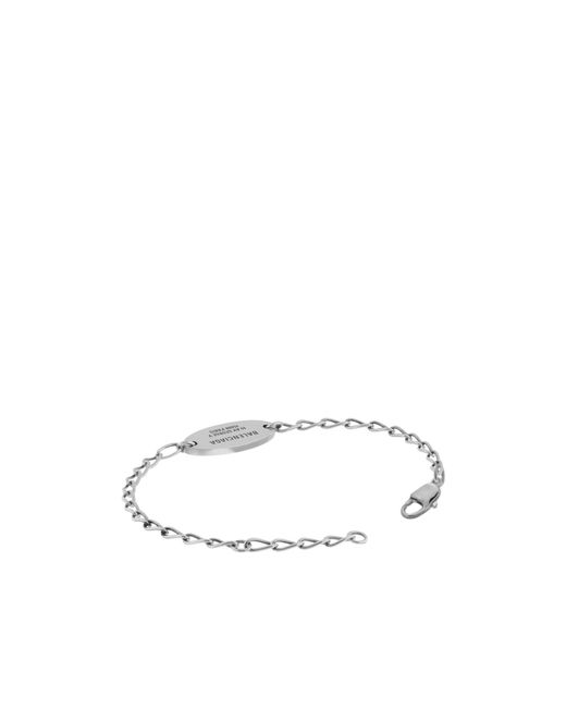 Balenciaga White Everyday Chain Bracelet for men
