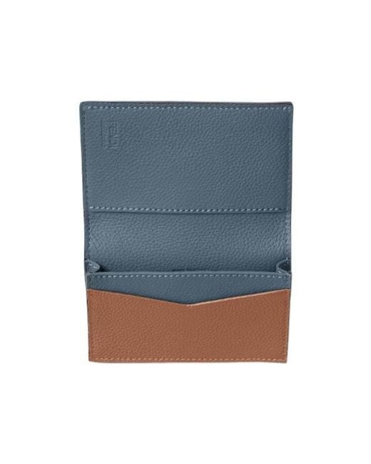 Fendi Blue Lui Card Holder for men