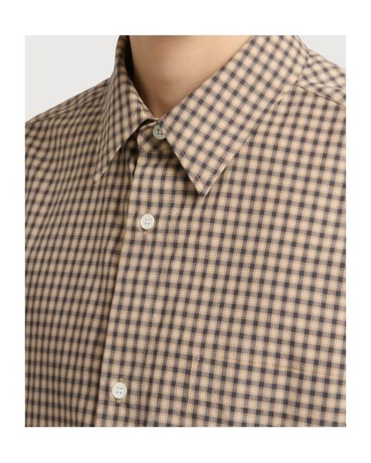 Marni Natural Shirt With Micro-Check for men