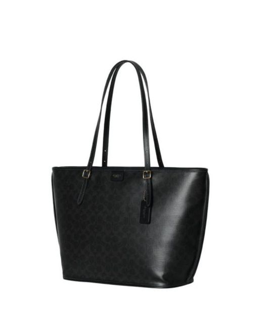 COACH Black Double-Handled Shoulder Bag