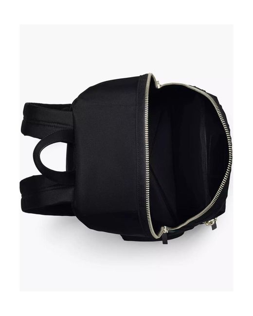 Marc Jacobs Black The Biker Logo-Patch Zipped Large Backpack