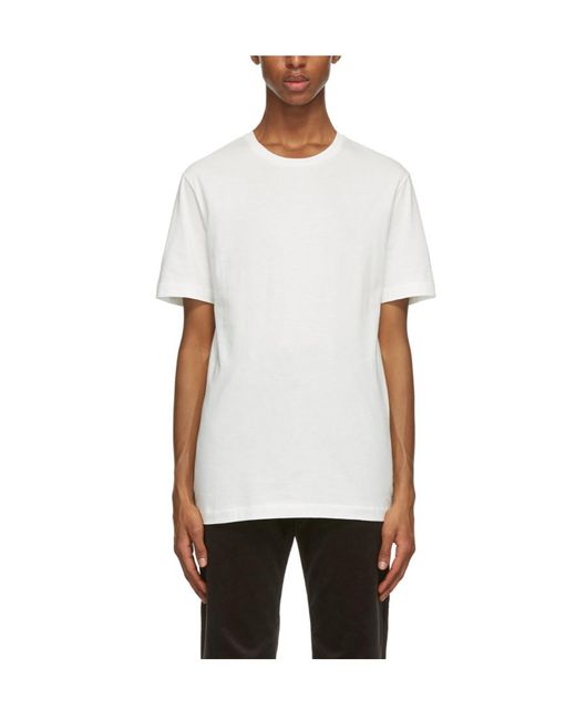 The Row White Finished-Edge Cotton T-Shirt for men