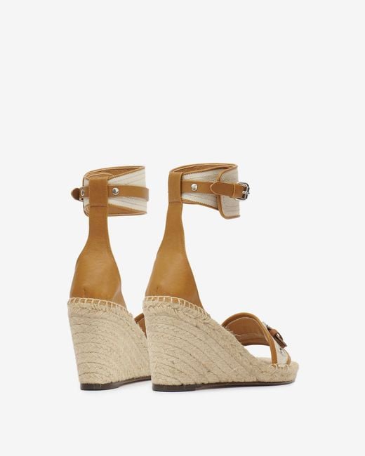 Isabel Marant Metallic Oliha Wedge Heeled Sandals