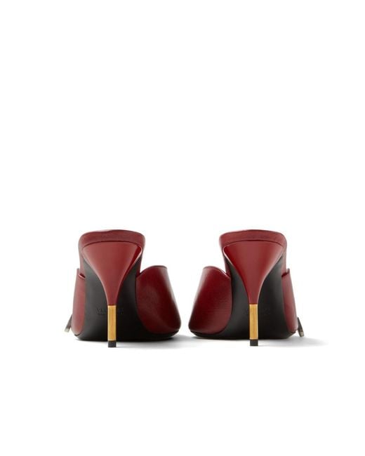 Versace Red Nyx High-Heeled Mules