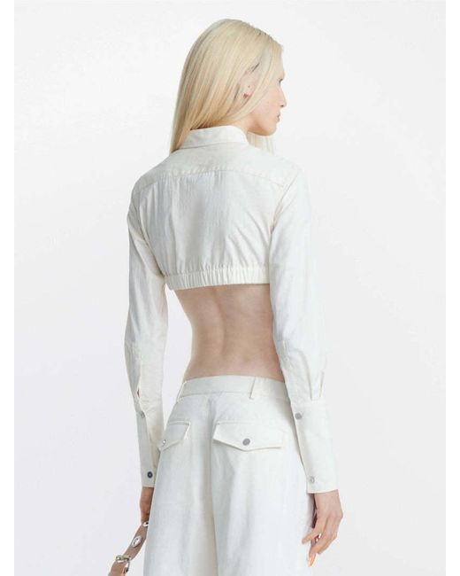Dion Lee White Lapel Shirt