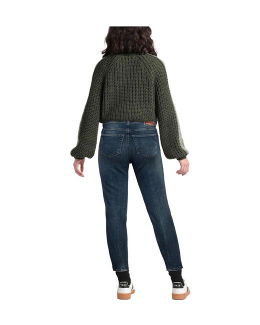 DIESEL Blue Solid Skinny Jeans