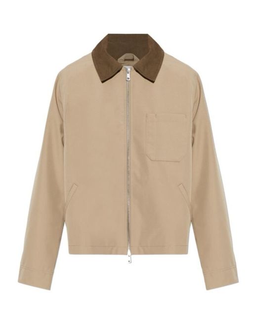 Samsøe & Samsøe Natural Sarobinson Corduroy-Collar Jacket