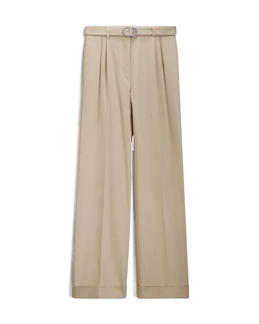 Dior Natural Belted Flared Pants