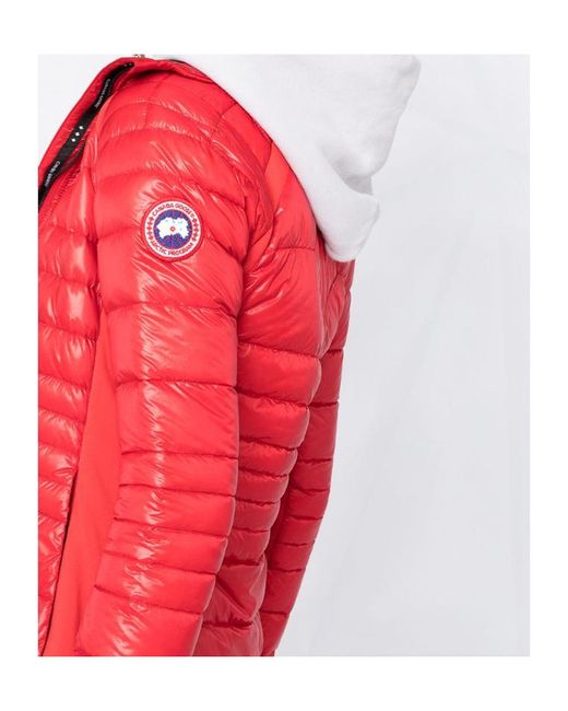 Canada Goose Red Hybridge Zip-Up Jacket