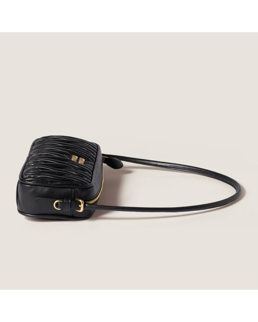 Miu Miu Black Matelassé Shoulder Bag