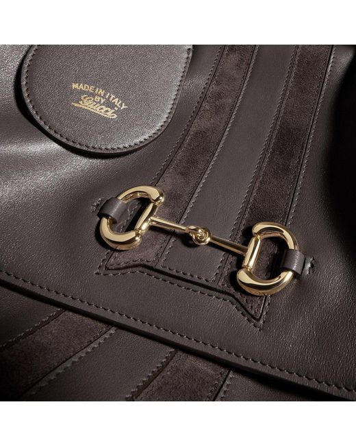 Gucci Brown Paparazzo Medium Top Handle Bag