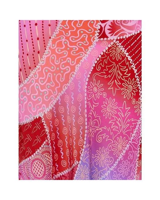 Rixo Pink Dress With Detachable Scarf