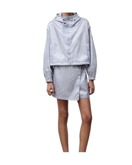Dior Blue Zipped Cropped Jacket