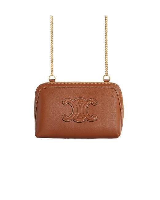 Céline Brown Clutch On Chain
