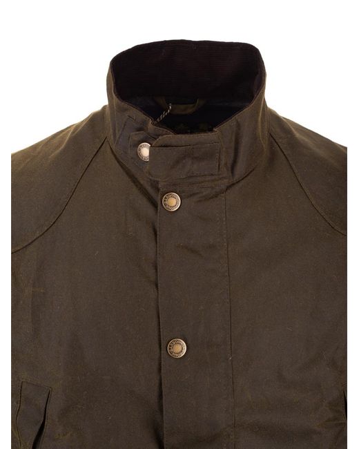 Barbour Brown Leeward Waxed Jacket for men